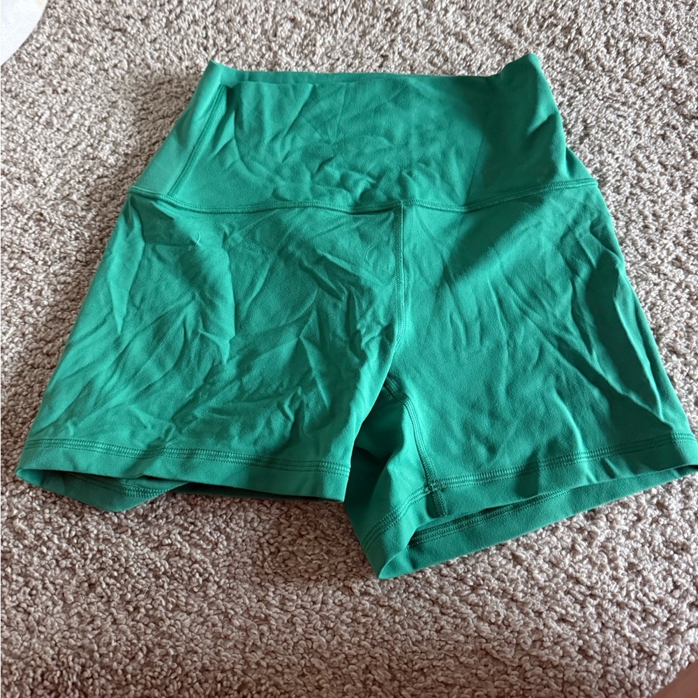 Green biker shorts CRZ YOGA size S, 4” I belive. NEVER WORN